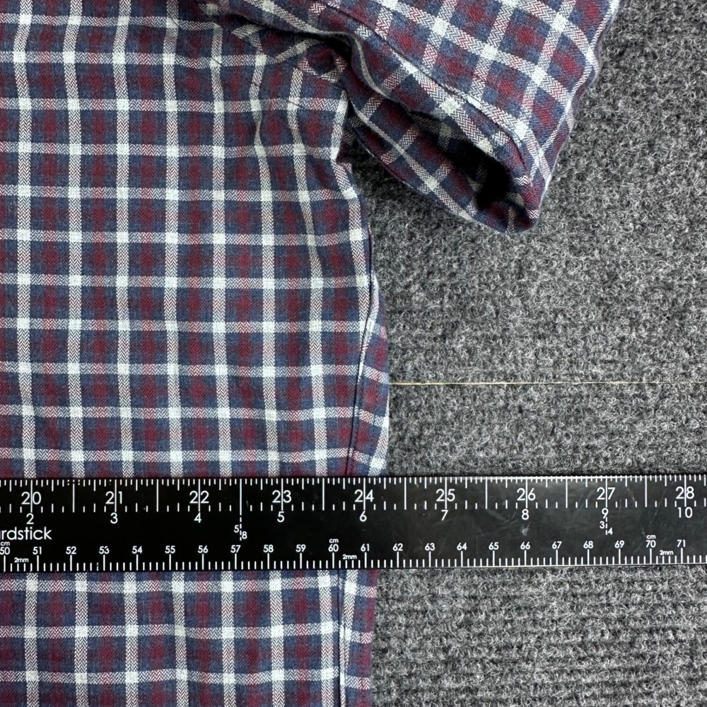 Brooks Brothers Button Down Mens XL Extra Large Blue Burgundy Plaid Regent Shirt - Picture 13 of 15